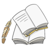 —Pngtree—open book feather pen illustration_4707229.png